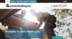 Desktop Screenshot of lewisroofinginc.com