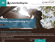 Tablet Screenshot of lewisroofinginc.com